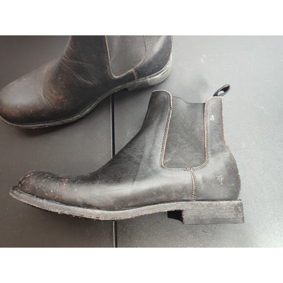 Frye Tyler Ankle Chelsea Boots Leather Black size 9D mens